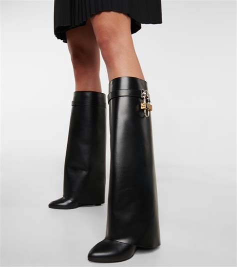 givenchy shark lock usati|givenchy leather lock boots.